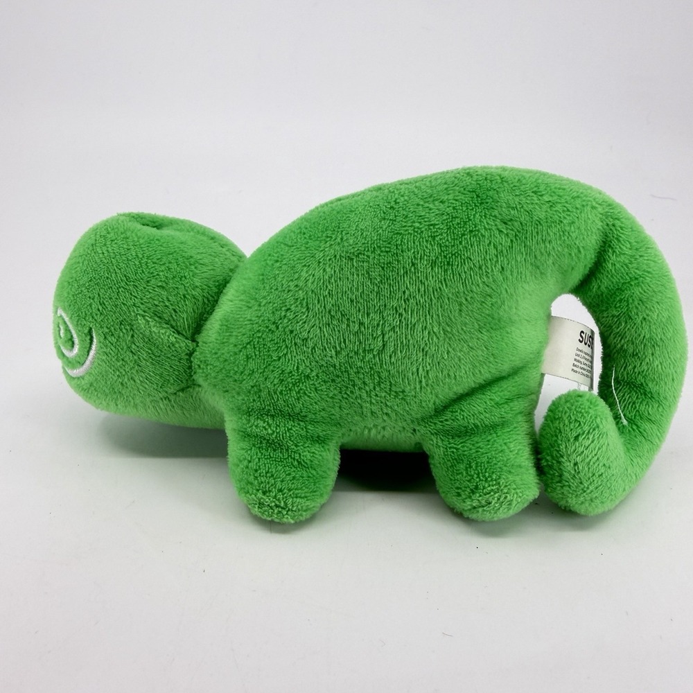 SUSE Linux Plush‎ Mascot – 7" Green Gecko Chameleon Lizard Stuffed Toy - Picture 2 of 9